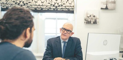 doctor consulting a client