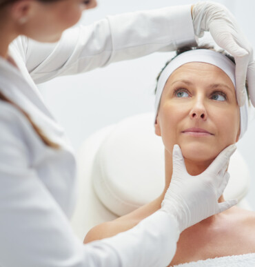 A scene of medical cosmetology treatments botulinum injection. High quality photo